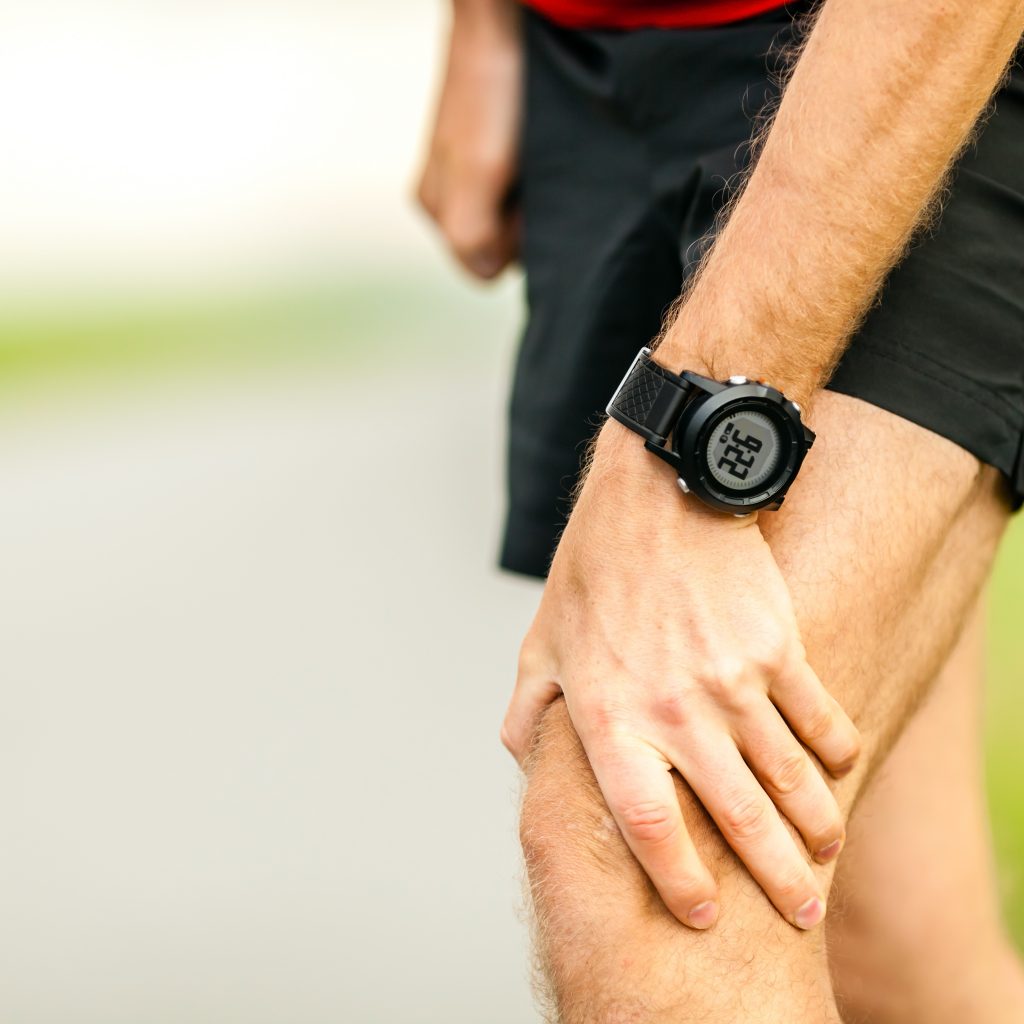 Runner with knee pain